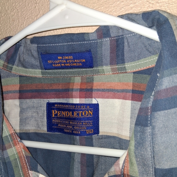 Pendleton Button Up Shirt Mens  Short Sleeve Plaid XL - Picture 4 of 5